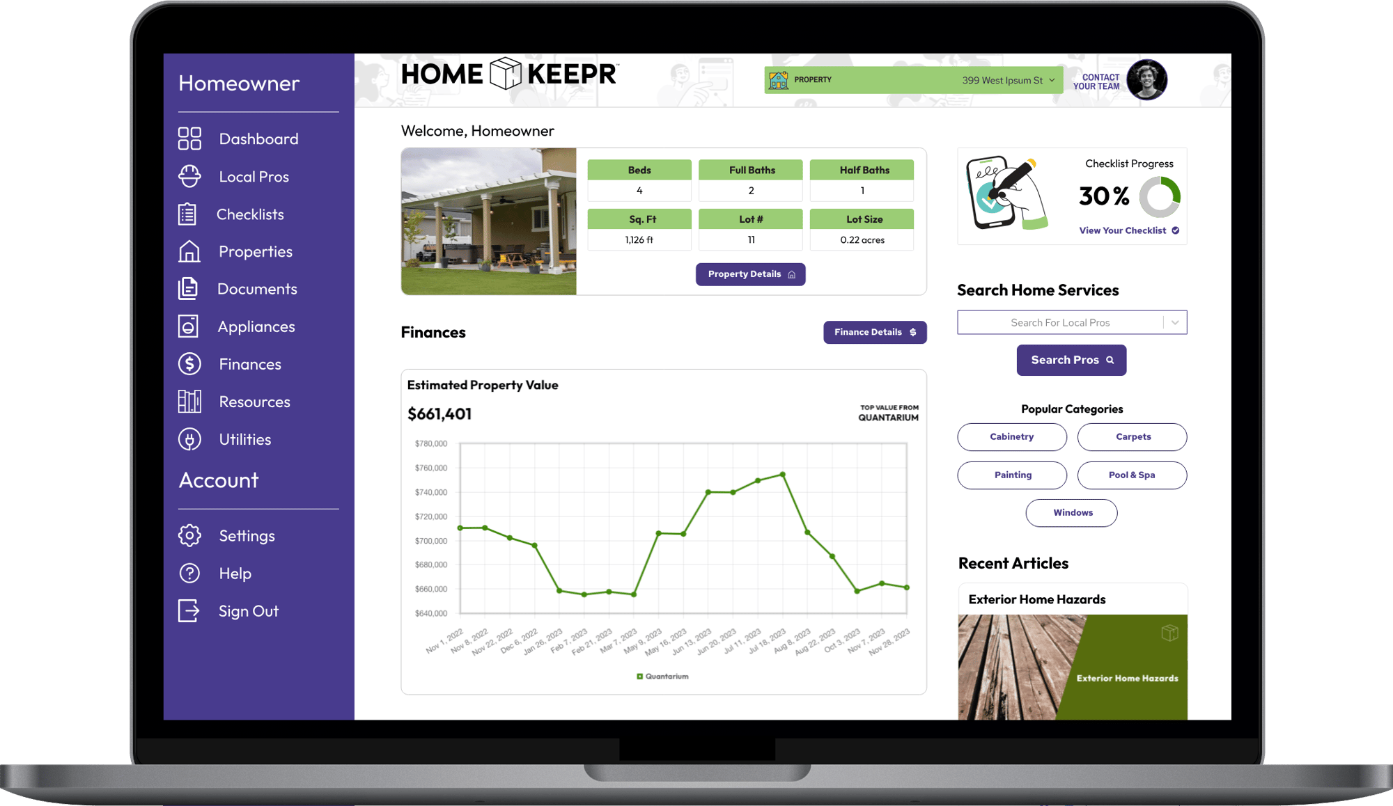 HomeKeepr portal image HomeKeepr portal image