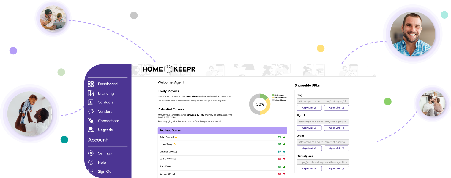 agent dashboard feature splash